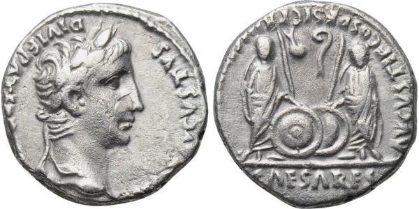 1 Denarius 羅馬帝國 銀 Augustus (63BC- 14) 