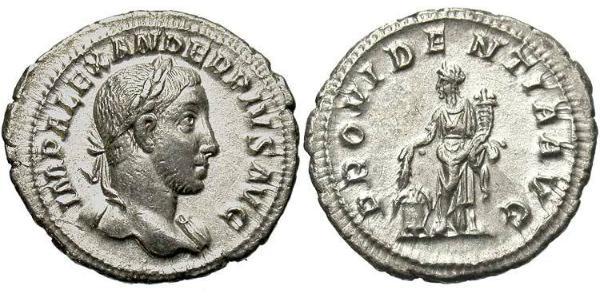 1 Denarius 羅馬帝國 銀 亚历山大·塞维鲁 (208-235)