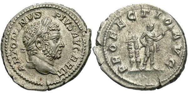1 Denarius 羅馬帝國 銀 Caracalla (188-217)