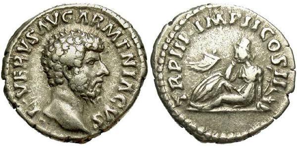 1 Denarius 羅馬帝國 銀 維魯斯