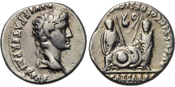 1 Denarius 羅馬帝國 銀 Augustus (63BC- 14) 