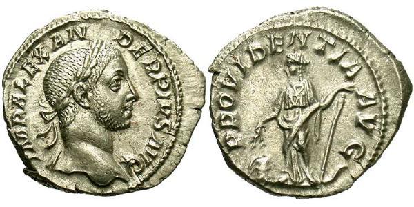 1 Denarius 羅馬帝國 銀 亚历山大·塞维鲁 (208-235)
