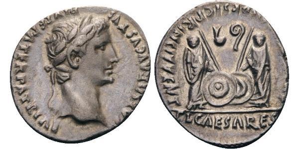 1 Denarius 羅馬帝國 銀 Augustus (63BC- 14) 