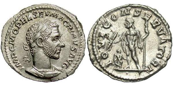 1 Denarius 羅馬帝國 銀 马克里努斯