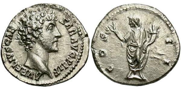 1 Denarius 羅馬帝國 銀 Marcus Aurelius (121-180)