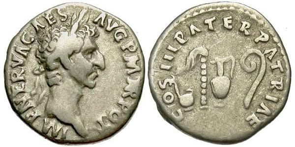 1 Denarius 羅馬帝國 銀 Nerva (30- 98)