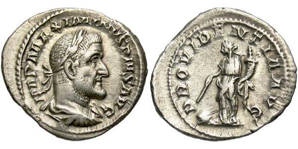 1 Denarius 羅馬帝國 銀 Maximinus I Thrax (173-238)