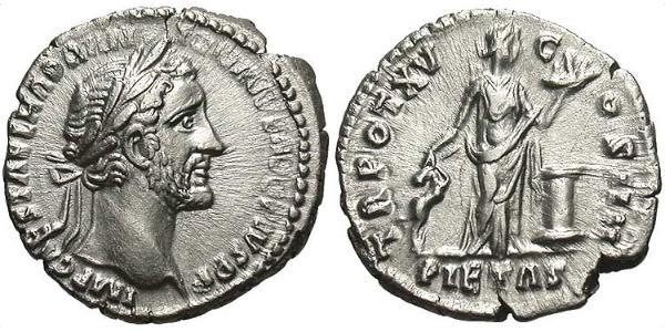 1 Denarius 羅馬帝國 銀 Antoninus Pius  (86-161)