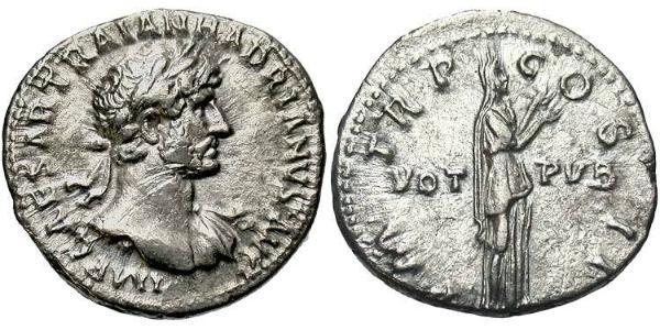 1 Denarius 羅馬帝國 銀 哈德良