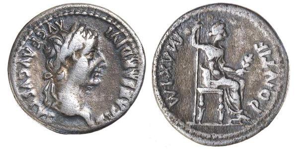 1 Denarius 羅馬帝國 銀 Tiberius Claudius Nero (42 BC-37)