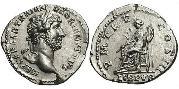 1 Denarius 羅馬帝國 銀 哈德良