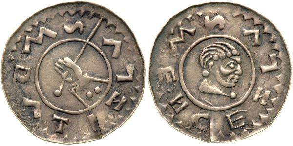 1 Denaro Boemia Argento Wratislaus II of Bohemia (?-1092)
