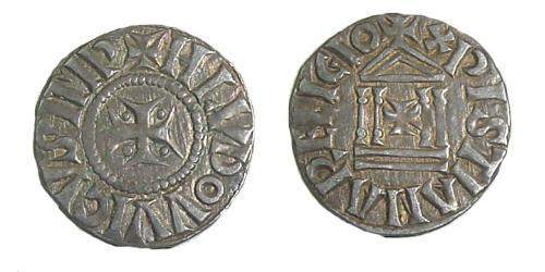 1 Denaro Regno franco (481-843) Argento Ludovico il Pio (778-840)
