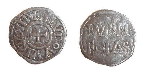 1 Denaro Regno franco (481-843) Argento Ludovico il Pio (778-840)
