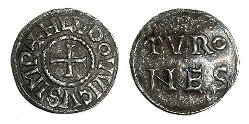 1 Denaro Regno franco (481-843) Argento Ludovico il Pio (778-840)