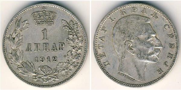 1 Denaro Serbia Argento 