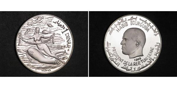 1 Denaro Tunisia Argento 