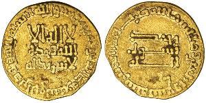 1 Denaro Abbasid Caliphate (750-1258) Oro 