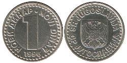 1 Denaro Repubblica Socialista Federale di Jugoslavia (1943 -1992) Rame/Zinco 
