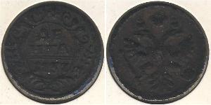 1 Denga Russian Empire (1720-1917) Copper Jelisaweta I Petrowna (1709-1762)