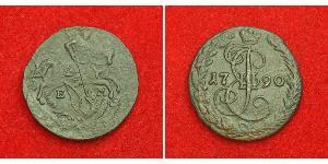 1 Denga Russian Empire (1720-1917) Copper Catherine II (1729-1796)
