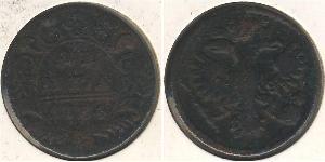 1 Denga Russisches Reich (1720-1917) Kupfer Jelisaweta I Petrowna (1709-1762)