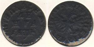 1 Denga Zarentum Russland (1547-1721) Kupfer Peter der Große(1672-1725)