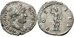 1 Denier Empire romain (27BC-395) Argent Hadrien (76 - 138) 