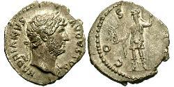 1 Denier Empire romain (27BC-395) Argent Hadrien (76 - 138) 