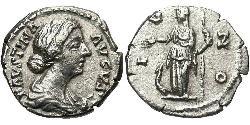 1 Denier Empire romain (27BC-395) Argent Faustina II (130-175)