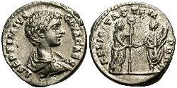 1 Denier Empire romain (27BC-395) Argent Geta (189-211)