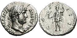 1 Denier Empire romain (27BC-395) Argent Hadrien (76 - 138) 
