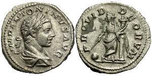 1 Denier Empire romain (27BC-395) Argent Héliogabale (203-222)