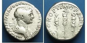 1 Denier Empire romain (27BC-395) Argent Trajan (53-117)