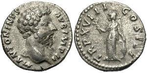 1 Denier Empire romain (27BC-395) Argent Marc Aurèle (121-180)