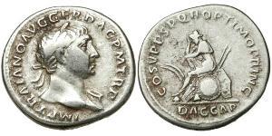 1 Denier Empire romain (27BC-395) Argent Trajan (53-117)
