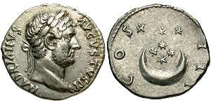 1 Denier Empire romain (27BC-395) Argent Hadrien (76 - 138) 