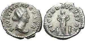 1 Denier Empire romain (27BC-395) Argent Faustina II (130-175)