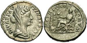 1 Denier Empire romain (27BC-395) Argent Faustina II (130-175)