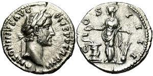 1 Denier Empire romain (27BC-395) Argent Antonin le Pieux  (86-161)