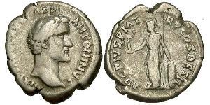 1 Denier Empire romain (27BC-395) Argent Antonin le Pieux  (86-161)