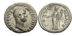 1 Denier Empire romain (27BC-395) Argent Hadrien (76 - 138) 