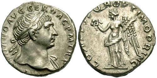 1 Denier Empire romain (27BC-395) Argent Trajan (53-117)