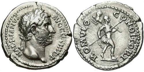 1 Denier Empire romain (27BC-395) Argent Hadrien (76 - 138) 