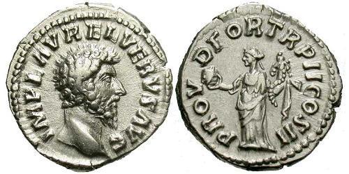 1 Denier Empire romain (27BC-395) Argent Lucius Verus (130-169)