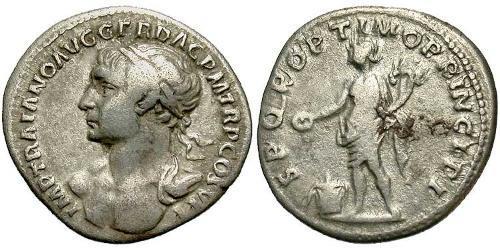 1 Denier Empire romain (27BC-395) Argent Trajan (53-117)