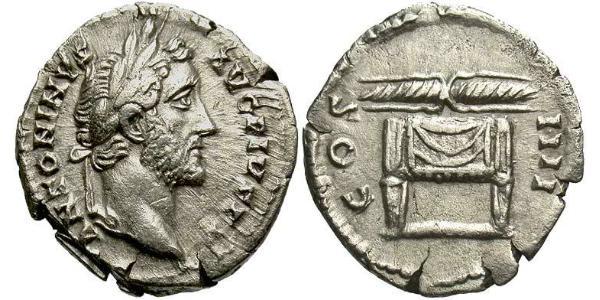 1 Denier Empire romain (27BC-395) Argent Antonin le Pieux  (86-161)