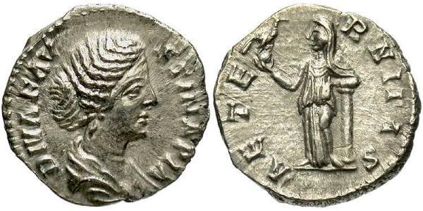 1 Denier Empire romain (27BC-395) Argent Faustina II (130-175)