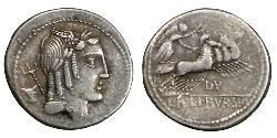 1 Denier République romaine (509BC-27BC) Argent 