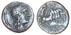 1 Denier République romaine (509BC-27BC) Argent Lucius Opimius